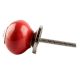Solid Red Small Ceramic Cabinet Knob Online